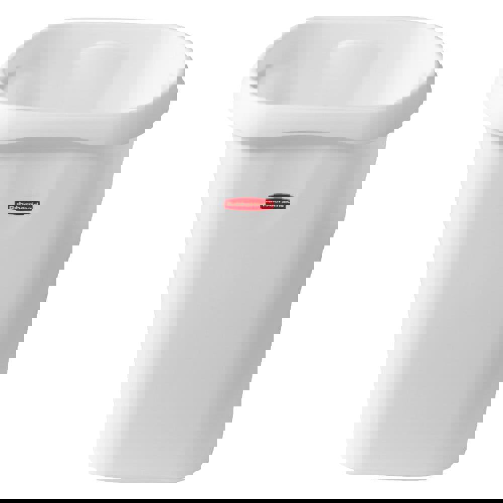 Basic Open Wastebasket, 12 Qt / 11.3L, White